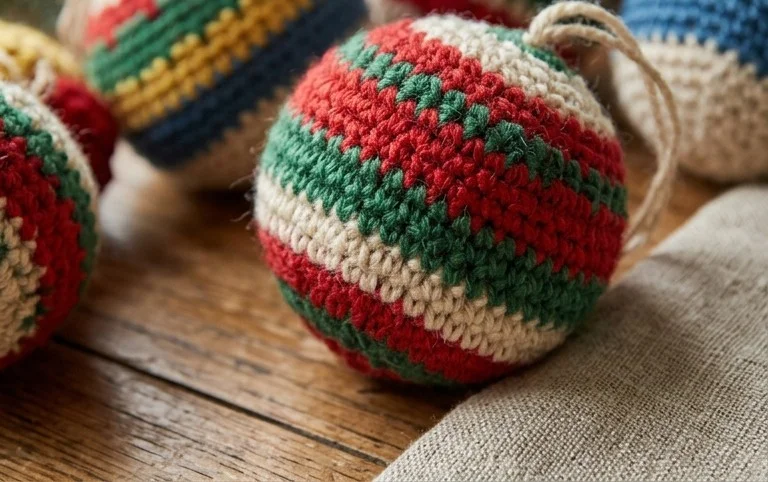 Crochet Christmas Bauble Ornament Free Crochet Patterns