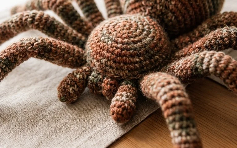 You Can Crochet Your Own Giant Spider Just In Time For Halloween